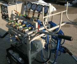 Проби на влаковите спирачки.