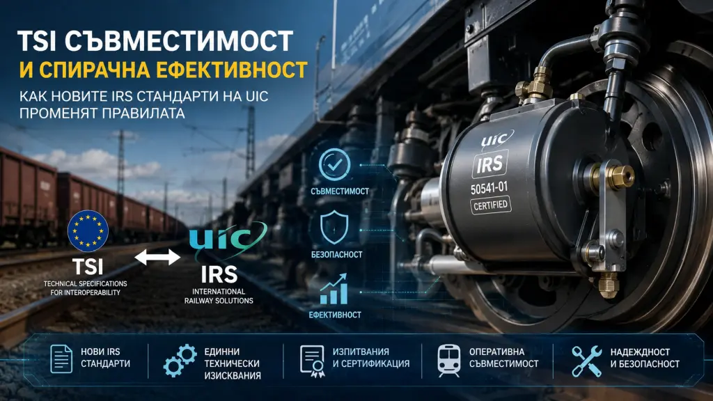 TSI съвместимост и спирачна ефективност: Как новите IRS стандарти на UIC променят железопътния сектор (Част I)
