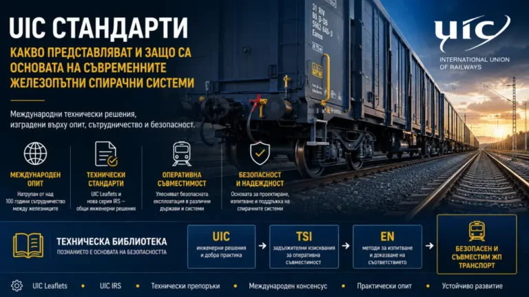 Какво представляват UIC стандартите и защо са основата на съвременните железопътни спирачни системи